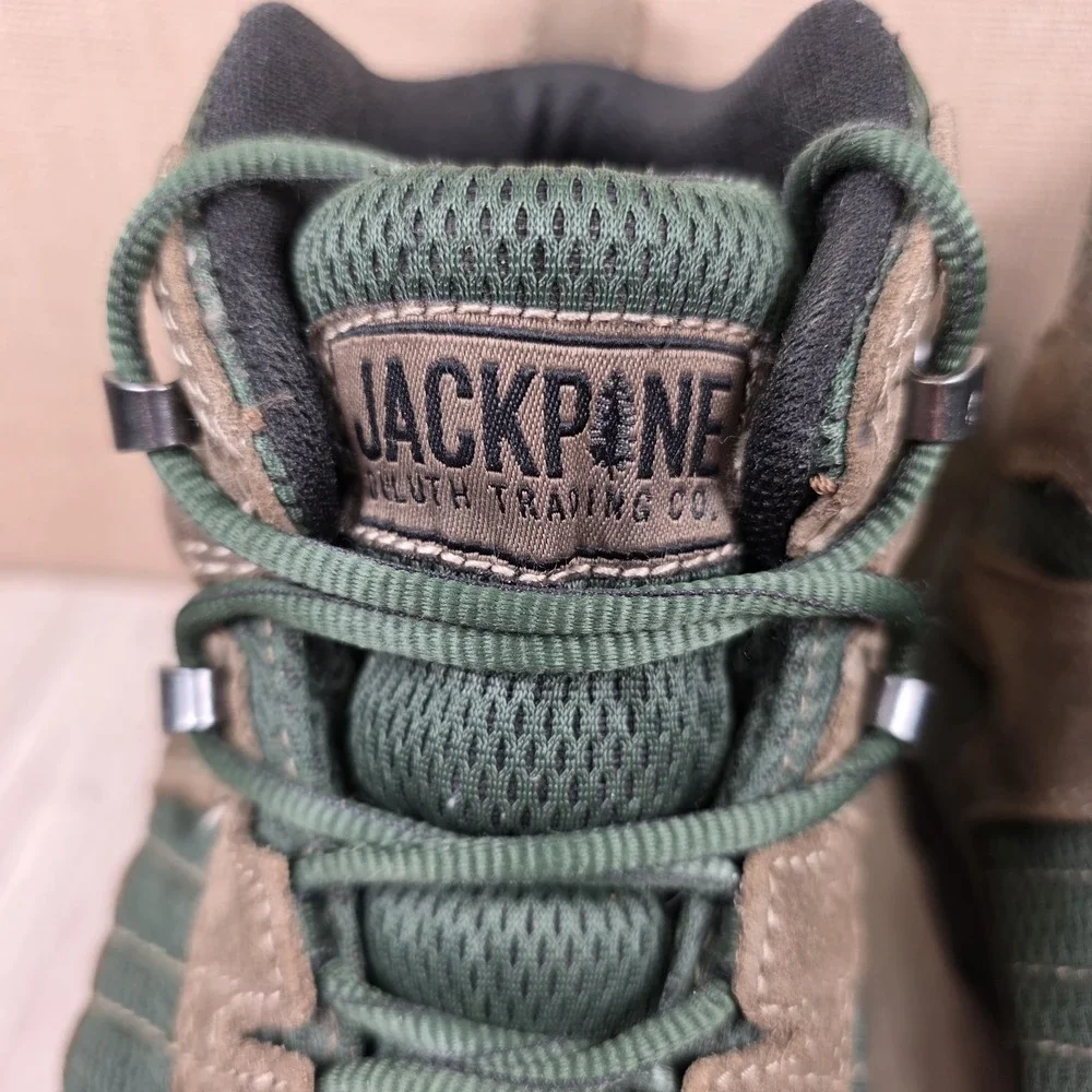 Duluth Trading Co. JackPine Brown Green Walking Hiking Boots Men's Size 13M